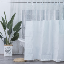 Plain Colour Custom splicing shower curtain
